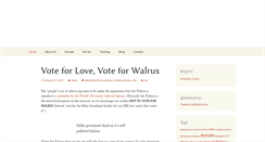 Desktop Screenshot of ilovewalrus.com